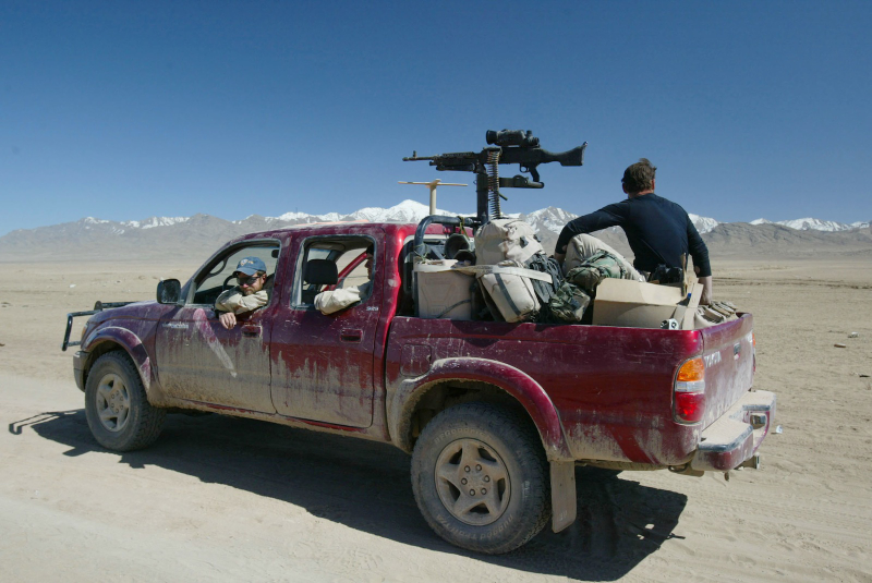 Illustration for article titled Have the Taliban Abandoned Toyotas for American Pickup Trucks?